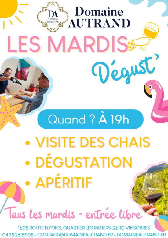 Les Mardis Dégust' sont de retour !